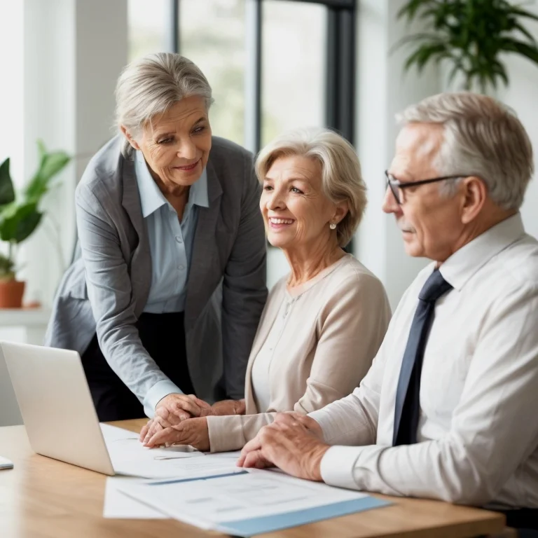 فريق PensionMax يقدم استشارة تأمينية للمسنين