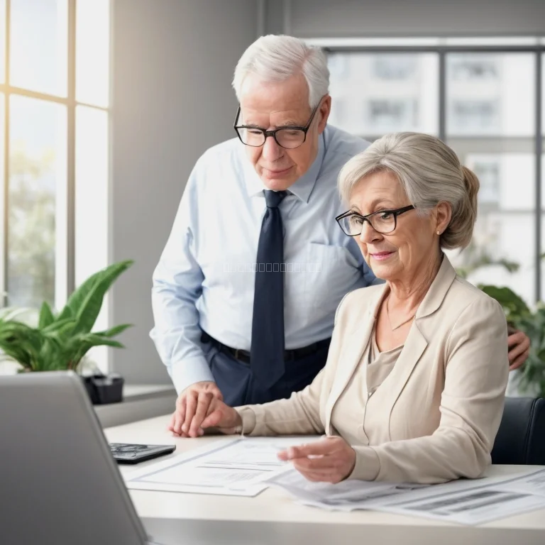 لقاء استشاري مع عميل مسن